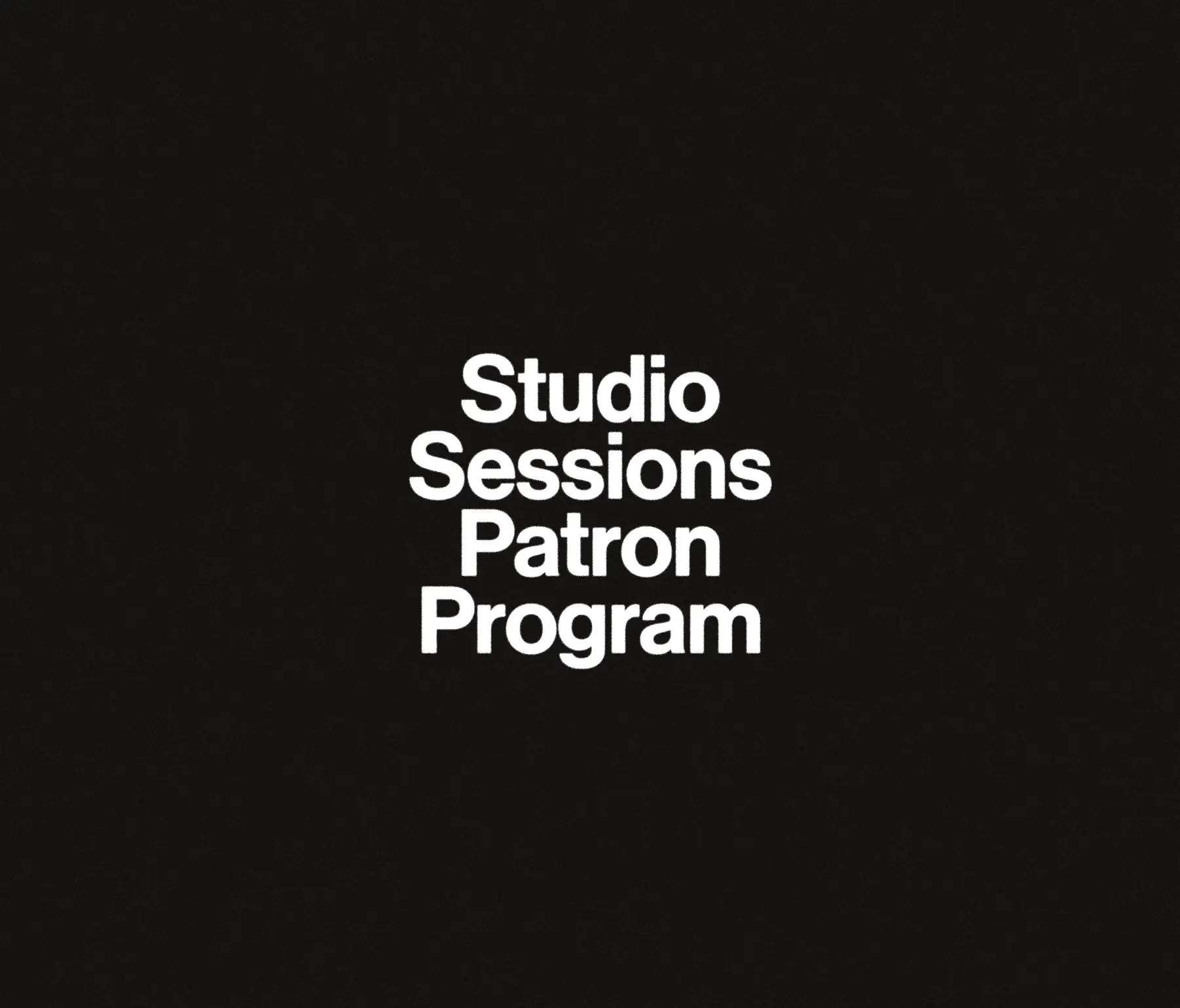 Support Studio Sessions Programming